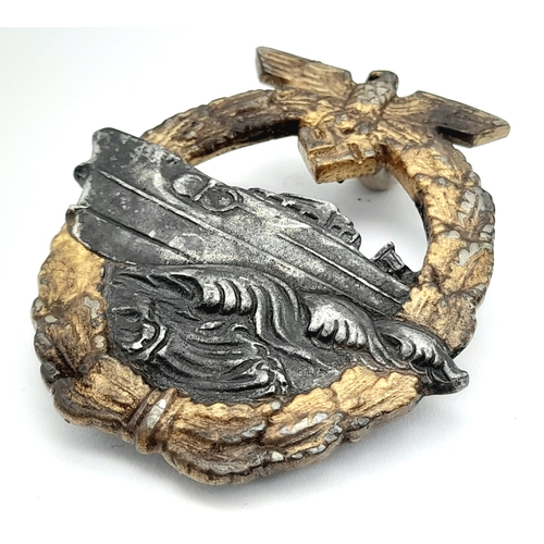 180 - WW2 German 3rd Reich Kriegsmarine 2nd Pattern Cased “Schnell Boat” (Fast Torpedo Boat) Qualification... 