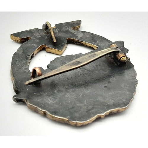 180 - WW2 German 3rd Reich Kriegsmarine 2nd Pattern Cased “Schnell Boat” (Fast Torpedo Boat) Qualification... 