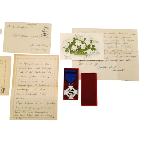 251 - 3rd Reich 25 Year Faithful Service Medal awarded to a Reichsbahn (Railway)Worker Wagenmeister Michae... 