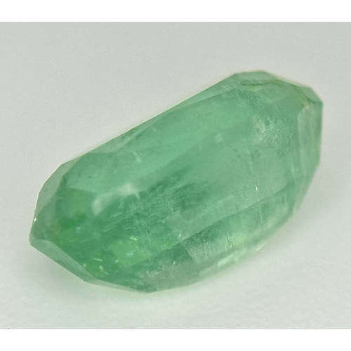 1244 - A 2.06ct Rare Emerald Gemstone. Oval mixed cut. Afghanistan Panjsher Mined. GGI Certified. Ref: PK 1... 