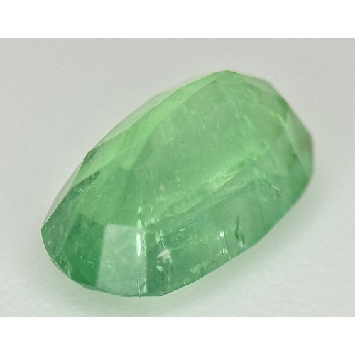 1244 - A 2.06ct Rare Emerald Gemstone. Oval mixed cut. Afghanistan Panjsher Mined. GGI Certified. Ref: PK 1... 
