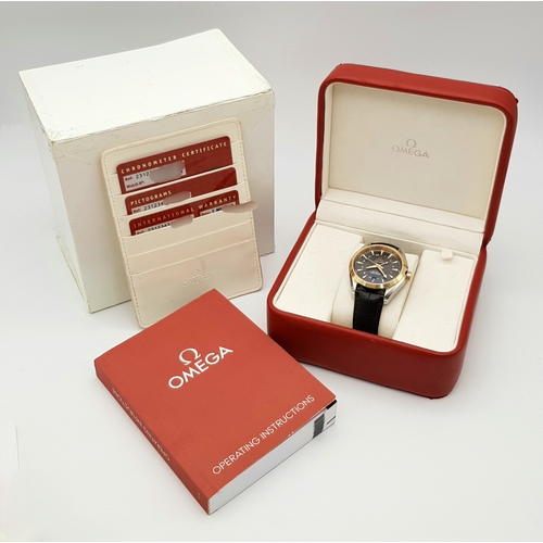 861 - An Omega Seamaster Aqua Terra Automatic Gents Watch. Model - 231.23.43.22.06.001. Black leather stra... 