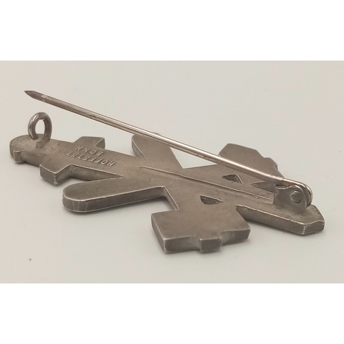 132 - Third Reich 935 Silver Marked NSDAP 10 Year Gau Essen Commemorative Badge, good example of the Gau E... 