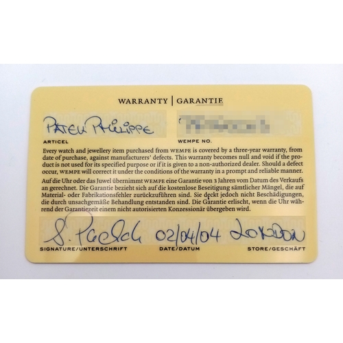 66 - A FABULOUS 18K WHITE GOLD  LADIES PATEK PHILIPPE 