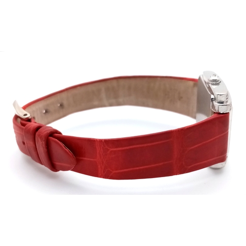 66 - A FABULOUS 18K WHITE GOLD  LADIES PATEK PHILIPPE 