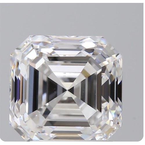 169 - A 2.27ct Square Emerald cut Lab-Grown Diamond. Color D, clarity VS1. IGI certified. Measurements 7.1... 