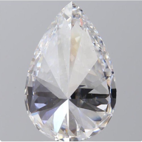 176 - A 4ct Pear Shape Brilliant cut Lab-Grown Diamond. Color E, clarity VS2. IGI certified. Cert no: LG64... 