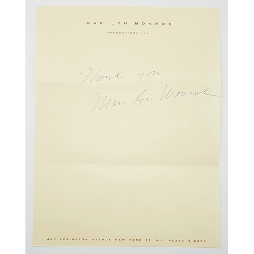 121 - A Gift From Marilyn Monroe! After the production of 'The Prince and the Showgirl' movie had wrapped,... 