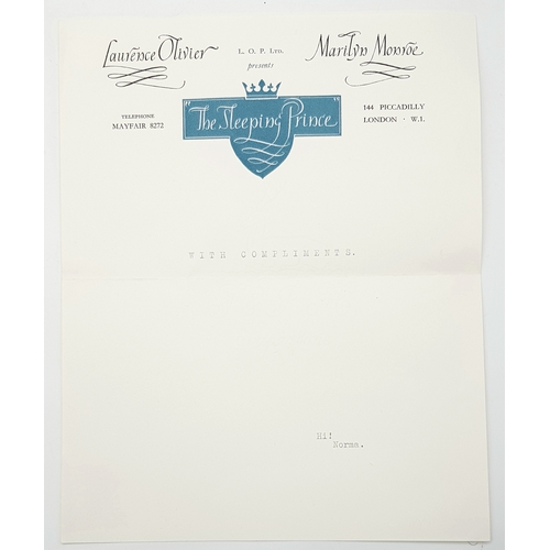 121 - A Gift From Marilyn Monroe! After the production of 'The Prince and the Showgirl' movie had wrapped,... 