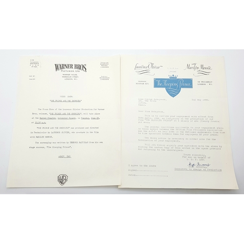 128 - Correspondence From Sir Laurence Olivier! First, a letter from Sir Larry asking for Elaine Schreyeck... 