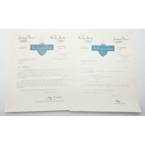 128 - Correspondence From Sir Laurence Olivier! First, a letter from Sir Larry asking for Elaine Schreyeck... 