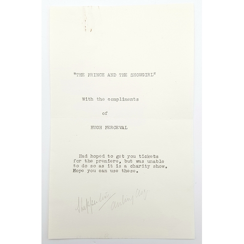 128 - Correspondence From Sir Laurence Olivier! First, a letter from Sir Larry asking for Elaine Schreyeck... 