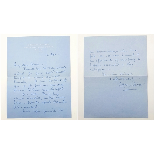 128 - Correspondence From Sir Laurence Olivier! First, a letter from Sir Larry asking for Elaine Schreyeck... 