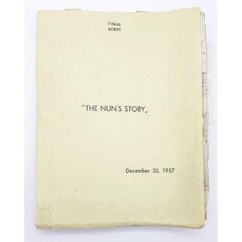 289 - A Shooting Script (Final Script) for the 1959 Audrey Hepburn Movie 'The Nun's Story' - 8 time Academ... 