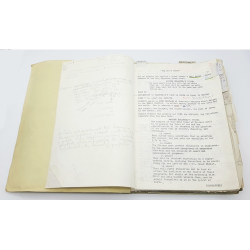 289 - A Shooting Script (Final Script) for the 1959 Audrey Hepburn Movie 'The Nun's Story' - 8 time Academ... 