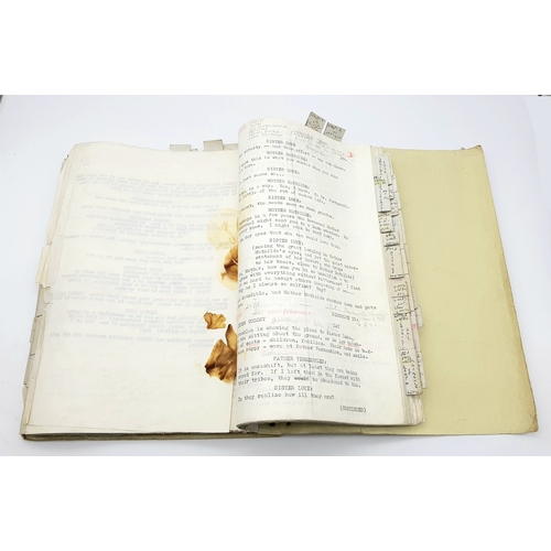 289 - A Shooting Script (Final Script) for the 1959 Audrey Hepburn Movie 'The Nun's Story' - 8 time Academ... 