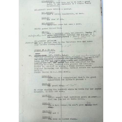 1 - A Final Shooting Script for the 1946 Movie 'Bedelia'. Margaret Lockwood plays the femme fatale in th... 