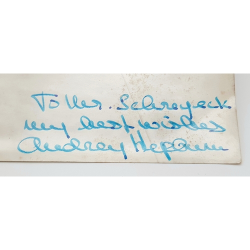 24 - An Audrey Hepburn Signed 'The Nun's Story' Headshot. Original, personalised signed photograph by Aud... 