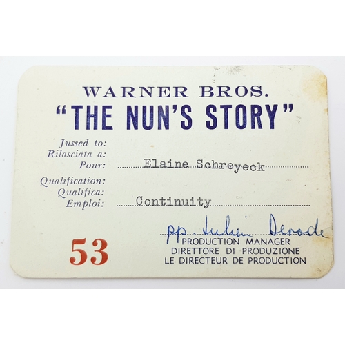24 - An Audrey Hepburn Signed 'The Nun's Story' Headshot. Original, personalised signed photograph by Aud... 