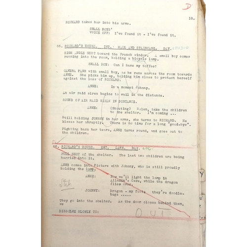 85 - Two Scripts from the 1948 Movie 'The Glass Mountain'. Starring Michael Denison and Valentina Cortese... 