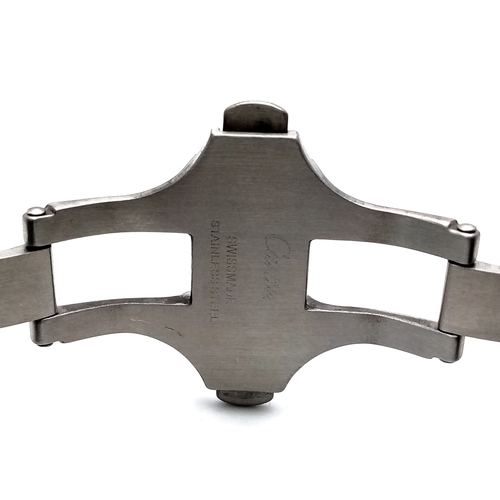 29 - A Head-Turning Cartier Santos 100 Diamond and Emerald 'Hulk' Automatic Gents Watch. Green leather st... 