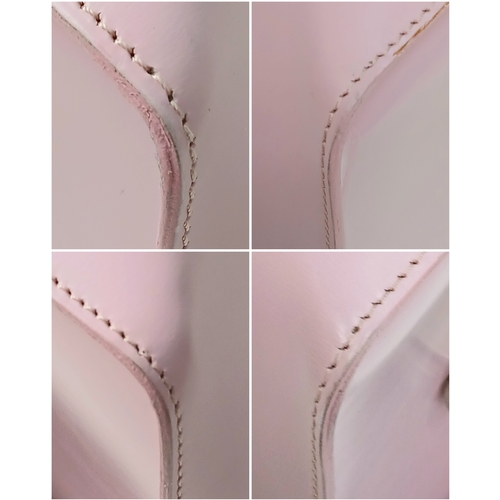 73 - An Ultra Rare Alfred Dunhill Overnight Bag in Shocking Pink! Coated pink leather exterior. Spacious ... 