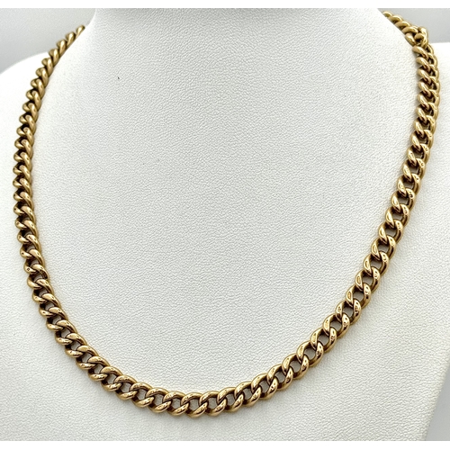 86 - A Beautiful Antique 9K Rose Gold Albert Chain. Excellent condition for its age. Each link hallmarked... 