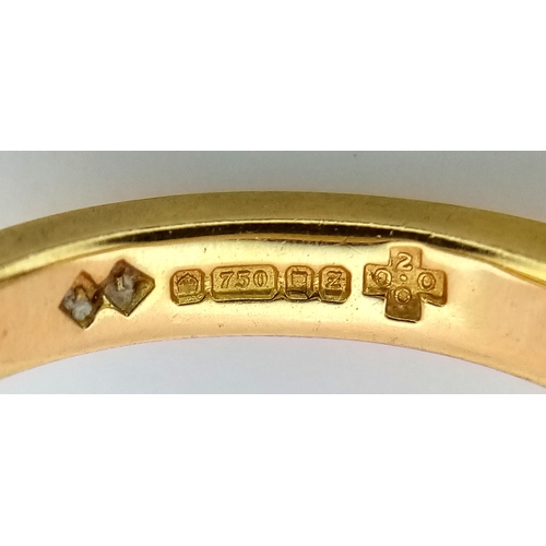 96 - AN 18K YELLOW GOLD  PRINCESS CUT DIAMOND SOLITAIRE RING. DIAMOND WEIGHT 0.25CT. TOTAL WEIGHT 4.4G. S... 