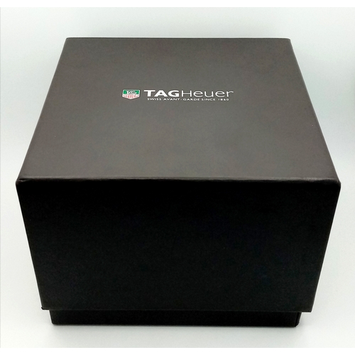 69 - A Tag Heuer Monaco Automatic Gents Watch. Model WW2110-0. Black leather strap. Stainless steel case ... 