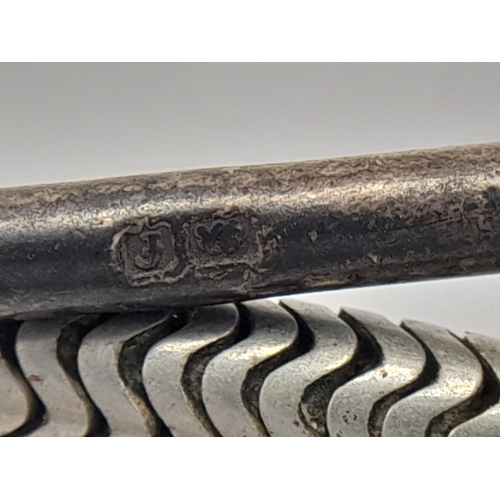 168 - Antique SILVER WATCH CHAIN. Hallmark for Joseph Sewill, Birmingham 1905. Approx 31.5 cm.