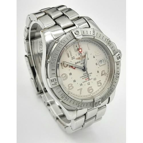62 - A Breitling Colt Automatic Gents Watch. Model A32350. Stainless steel bracelet and case - 40mm. Crea... 