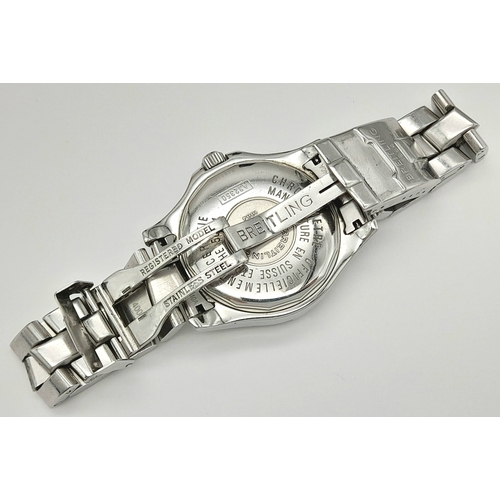 62 - A Breitling Colt Automatic Gents Watch. Model A32350. Stainless steel bracelet and case - 40mm. Crea... 