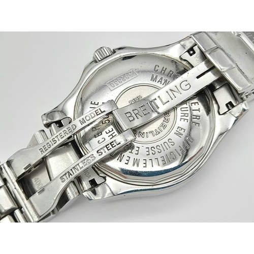 62 - A Breitling Colt Automatic Gents Watch. Model A32350. Stainless steel bracelet and case - 40mm. Crea... 