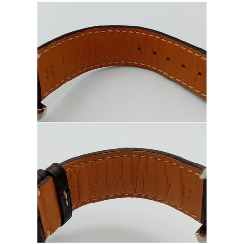 76 - A Longines Master Collection Automatic Gents Watch. Model L2.738.4. Brown leather strap. Stainless s... 