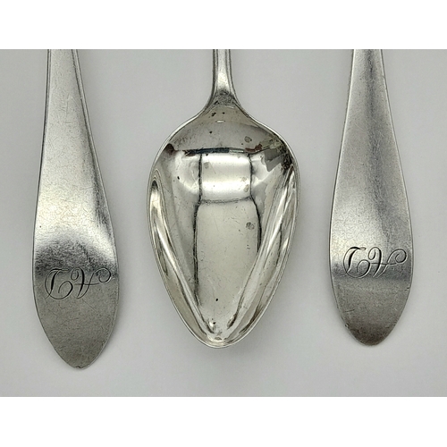 98 - Set of 6 x SCOTTISH SILVER TEASPOONS. Hallmark for Edinburgh 1834. Approx 72 Grams.