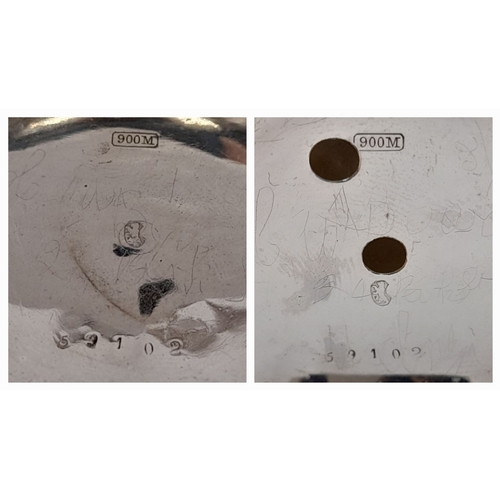 63 - Antique SILVER POCKET WATCH. Complete with winding key. Swiss hallmark. Full working order. Please s... 