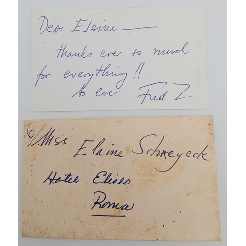 1327 - An Exquisite Gift from Legendary Hollywood Film Director Fred Zinneman, 1907-1997. Director of High ... 