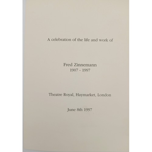 1327 - An Exquisite Gift from Legendary Hollywood Film Director Fred Zinneman, 1907-1997. Director of High ... 