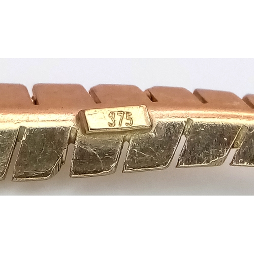 171 - A 9K GOLD LEAF BROOCH  .    1.9gms    2cms