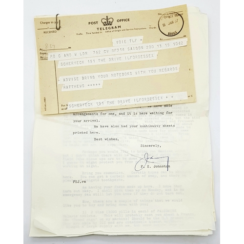 101 - 'The Quiet American' Movie Ephemara with Black and White Picture Collection From the 1958 Film. Dire... 