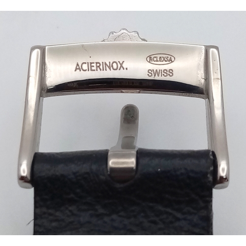 61 - A Gents Rolex Marconi special watch. In working order, rare black dial.  Hallmarked inner case RWC (... 