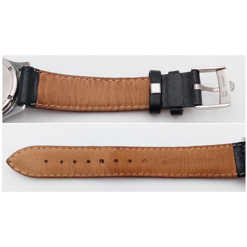 61 - A Gents Rolex Marconi special watch. In working order, rare black dial.  Hallmarked inner case RWC (... 