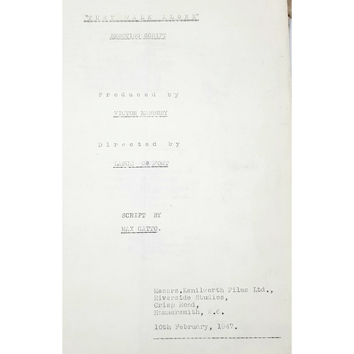 551 - An Extremely Rare Shooting Script from the 1948 Movie ' Daughter of Darkness'. From the estate of sc... 
