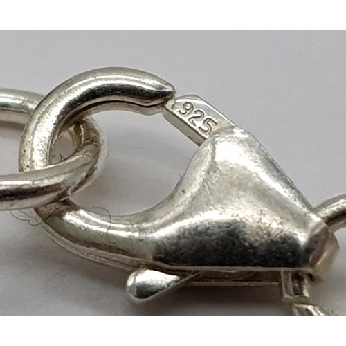 750 - A Pear Cut Ruby Gemstone Necklace. Set in 925 Silver. 58cm. 
CD-1962.