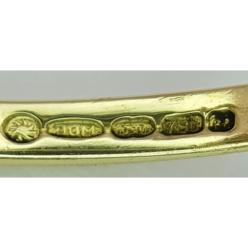 145 - A STUNNING 18K YELLOW GOLD VINTAGE DIAMOND AND SAPPHIRE RING. TOTAL WEIGHT 3.3G. SIZE P. SC 9051