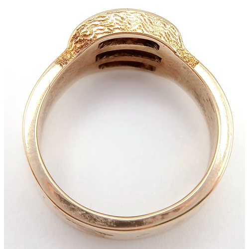 157 - A Matching 14K Yellow Gold, Multi-Gemstone Ring and Pendant Set. Citrines, rubies, sapphires and dia... 