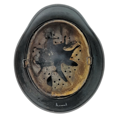 300 - WW2 German Luftwaffe Single Decal M40 Helmet and Liner. All 100% original. The decal has had the swa... 