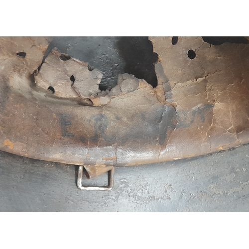 300 - WW2 German Luftwaffe Single Decal M40 Helmet and Liner. All 100% original. The decal has had the swa... 