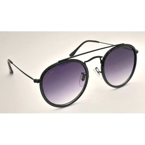 956 - A pair of RayBan black frame sunglasses, in original packaging.