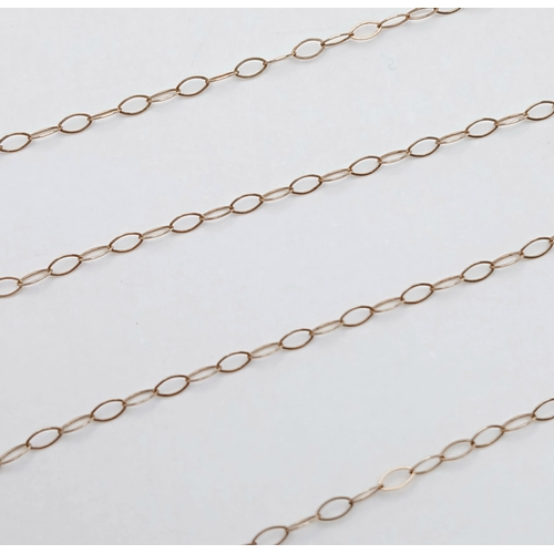 586 - An Exquisite Design 9 Carat Gold Opal and Fire Opal Set Pendant Necklace. 41cm Length Chain- The pen... 